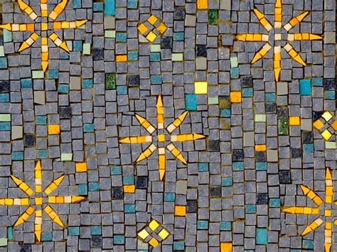 White Mosaic Tile Texture