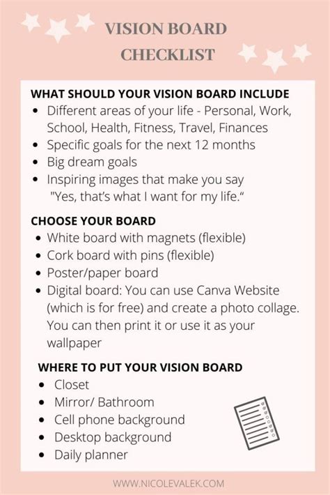 2020 Is Yours How To Create A Vision Board That Works Nicolevalek