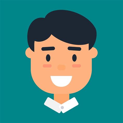 Male Avatar Profile Icon Of Smiling Caucasian Man 4819327 Vector Art