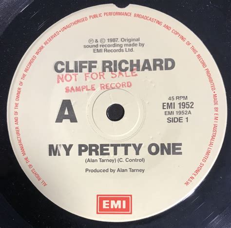 Cliff Richard My Pretty One 1987 Sample Copy Vinyl Discogs