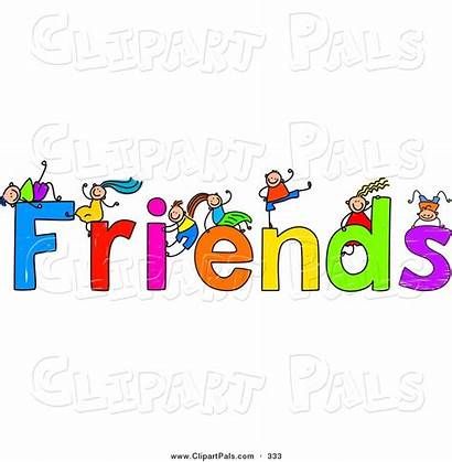 Friends Clipart Children Friendship Text Clip Friend