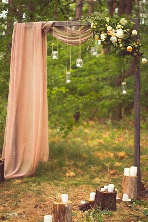 20 Wedding Arches With Drapery Fabric Boho Wedding