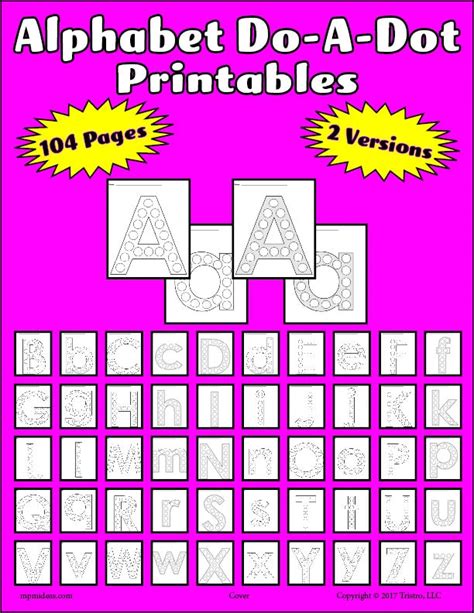 104 Alphabet Do A Dot Printables Uppercase And Lowercase Do A Dot