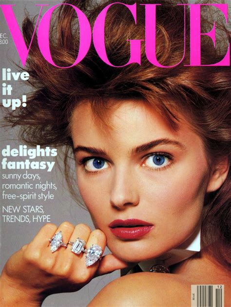 Paulina Porizkova By Richard Avedon Vogue Us December 1986 Paulina