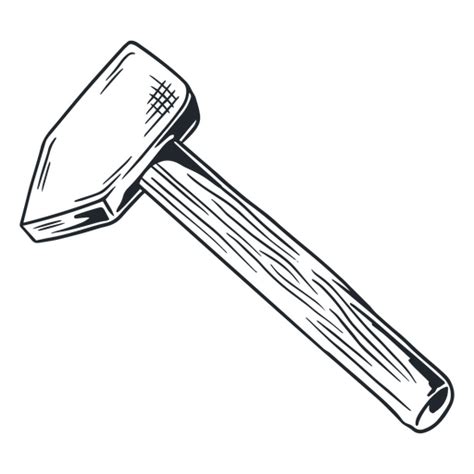 Black And White Blacksmiths Hammer Png And Svg Design For T Shirts