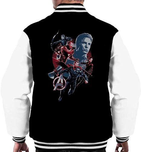 Marvel Avengers Captain America And Friends Mens Varsity Jacket