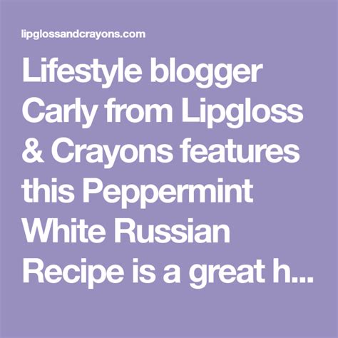 Lifestyle Blogger Carly From Lipgloss And Crayons Features This
