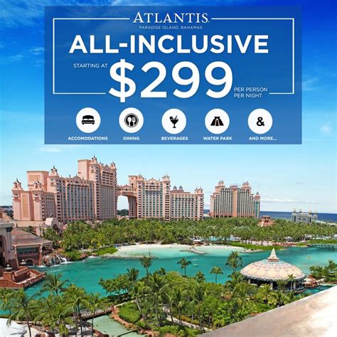Atlantis All Inclusive Experience For Travel Now Through Dec 20 2016