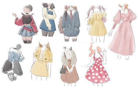 Winter Clothes Drawing Anime Closed Winter Clothes Auction Drawing