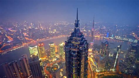 China Travel Tour Shanghai Walking Lujiazui Financial Area Pudong