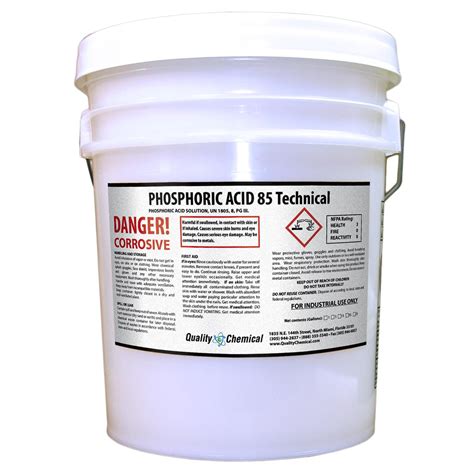 Phosphoric Acid Tech Grade Rust Remover Metal Cleaner 5 Gallon