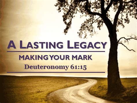 A Lasting Legacy Session 1 Leaving Your Mark Doubtless Living
