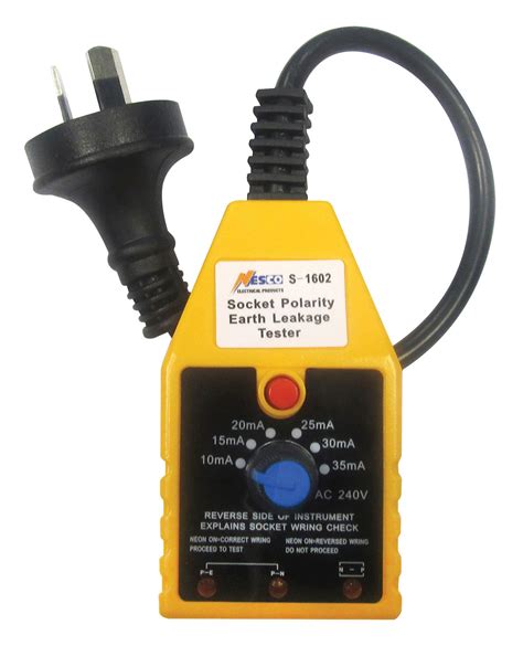 Nesco Rcd Tester Power Tester S 1602 Agm Electrical Supplies