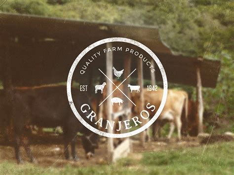 Homestead Logo Farm Fonts Beef Farming Outdoor Logos Circular Logo