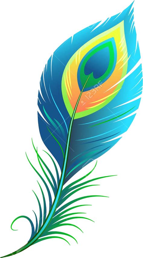 Peacock Feather Clipart Transparent Background - Hotoshop Clipart Blue Feather Peacock Feather ...