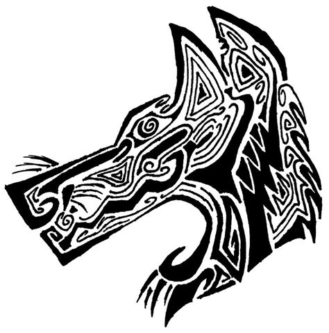 Tribal Wolf Tattoo By P40 Warhawk On Deviantart