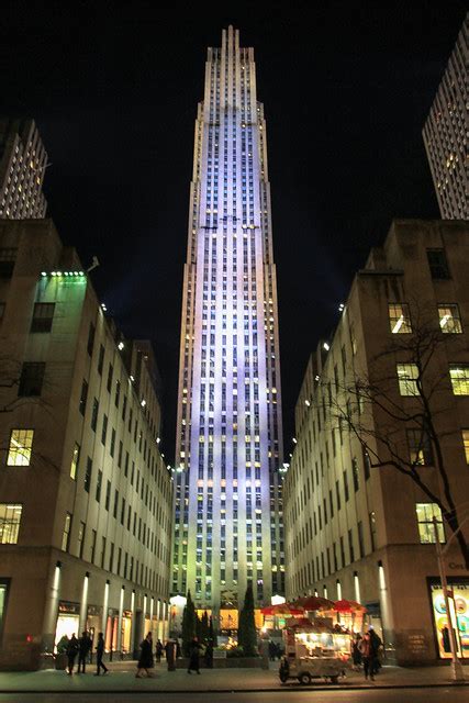Rockefeller Center At Night New York Usa Flickr Photo Sharing