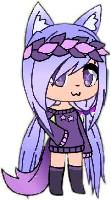 Gacha Studio Anime Girl With Purple Hair