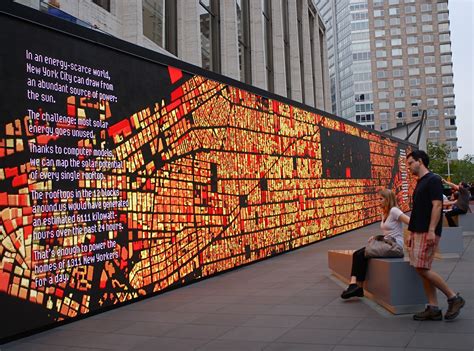 Nyc ♥ Nyc Ibm Think Exhibits Digital Wall At Lincoln Center