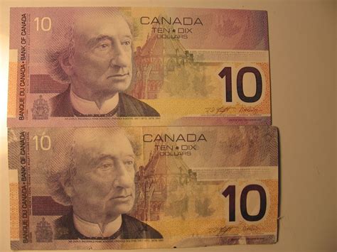 Fake euros tend to feel limp and waxy to the touch, and often lack the raised print texture. World Banknotes: Fake Canadian Money