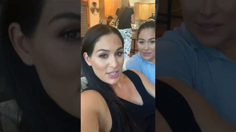 pregnant bella twins nikki and brie live on ig june 11 2020 youtube
