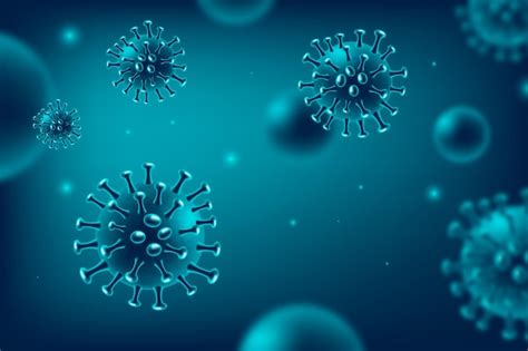 Realistischer Coronavirus Hintergrund Kostenlose Vektor