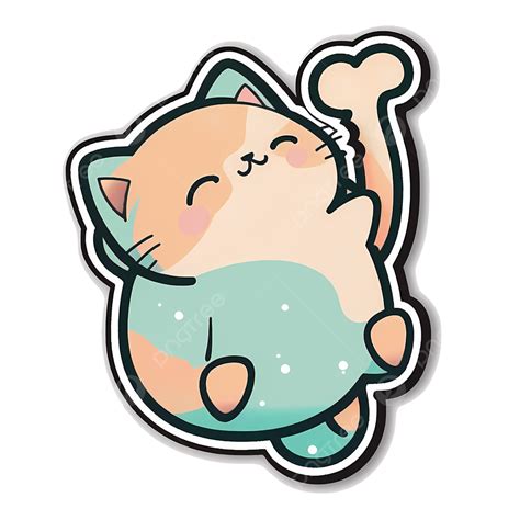 gatito gatito lindo gato pegatina dibujos animados png gatito etiqueta engomada linda del