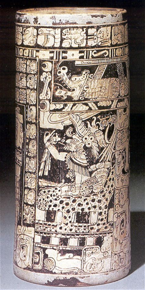 Maya Codex Style Cylindrical Vessels