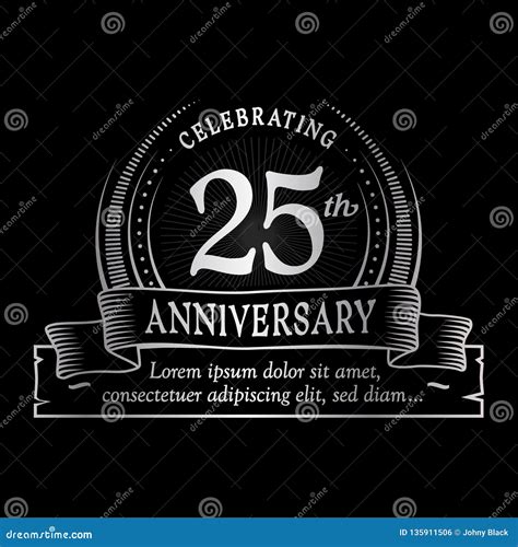 25th Anniversary Design Template 25 Years Logo Twenty Five Years