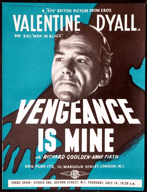 Vengeance Is Mine Rare Film Posters