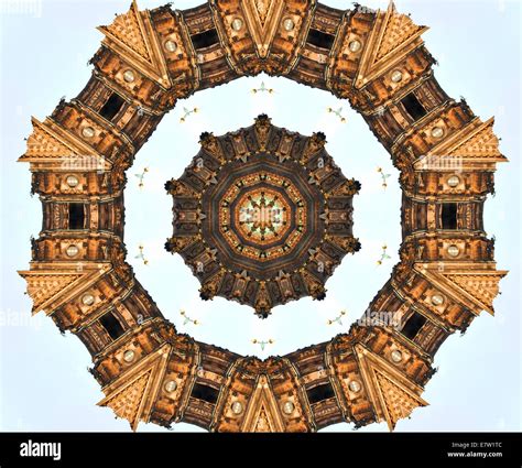 Kaleidoscope Pattern And Building Hi Res Stock Photography And Images