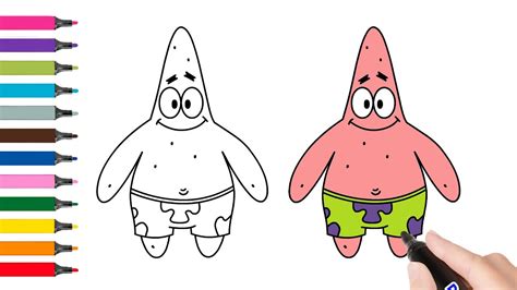 How To Draw Patrick From Spongebob Step By Step Patrick Drawing