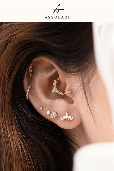 Crystal Daith Earring Aesthetic Cartilage Hoop Earrings Etsy