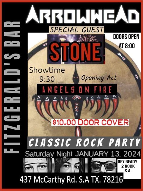 Classic Rock Party With Arrowhead Stone And Angels On Fire