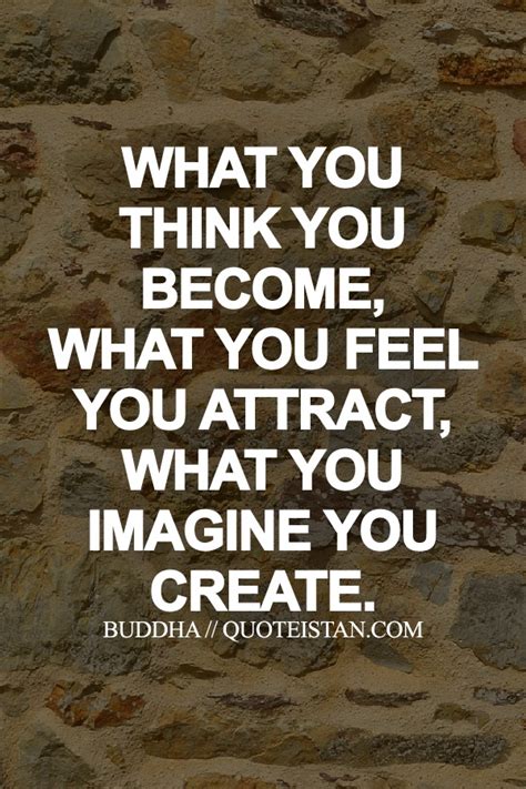 What You Think You Become What You Feel You Attract What You Imagine