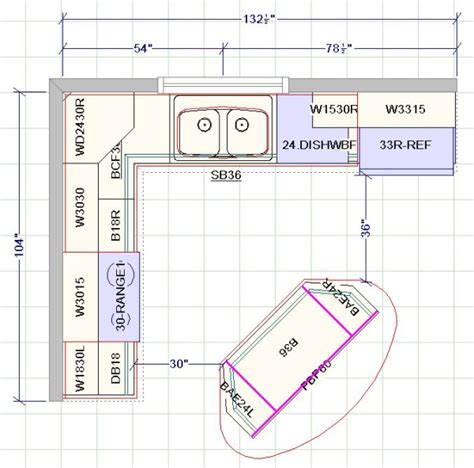 Kitchen Design With Angled Island Kitchen Layout Plans Kitchen Floor