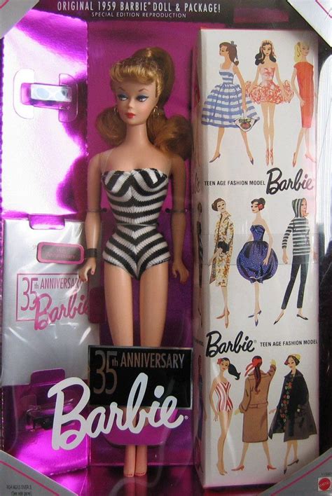 Barbie 35th Anniversary Special Edition Reproduction Of Original 1959 Barbie Doll