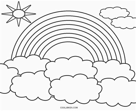 This miracle is a rainbow. Free Printable Rainbow Coloring Pages For Kids