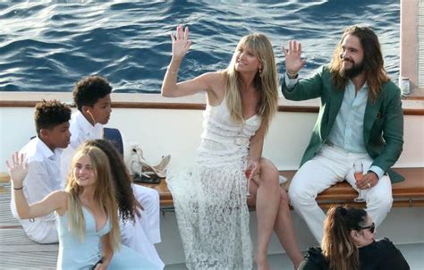 Heidi Klum Poses Topless On Her Honeymoon With Husband Tom Kaulitz