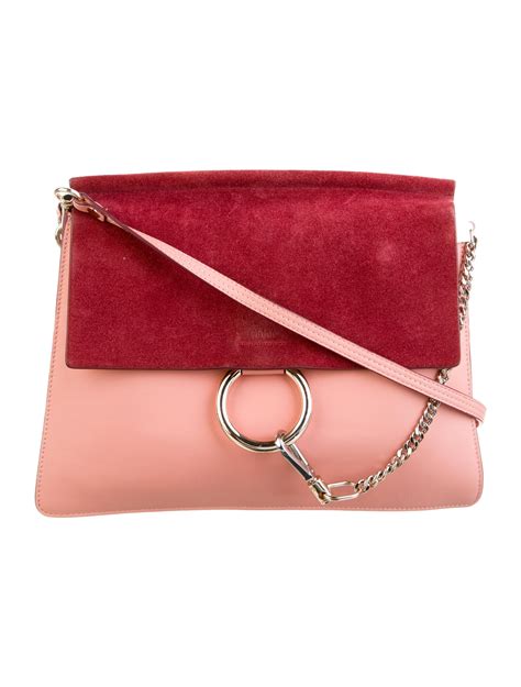 Chloé Sennen Shoulder Bag Pink Shoulder Bags Handbags Chl35628