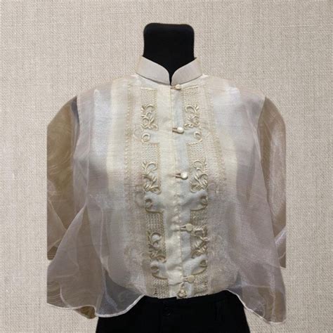 Filipiniana Ladies Barong Butterfly Sleeves Etsy Sweden