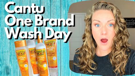 ONE BRAND WASH DAY With Cantu 2A 2B 2C Hair YouTube