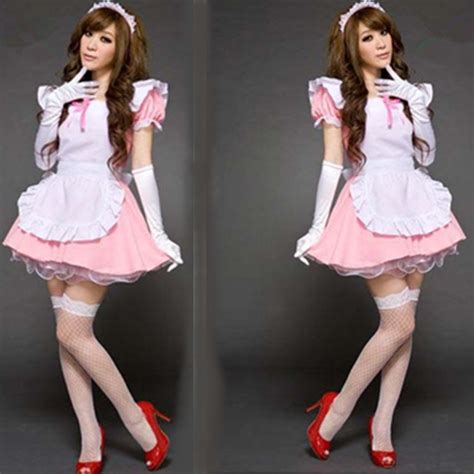 Sexy Pink Maid Service Princess Costume For Sissies Best Crossdress And Tgirl Store