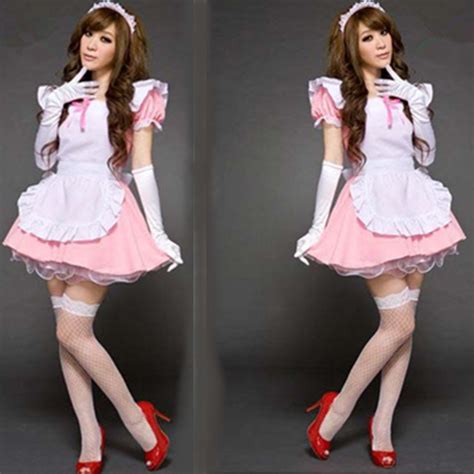 sexy pink maid service princess costume for sissies best crossdress and tgirl store