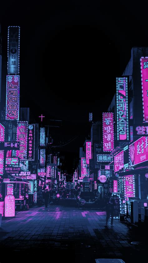 See more ideas about aesthetic backgrounds, aesthetic wallpapers, background. Asian Street 4K Wallpaper Amoled | HeroScreen in 2020 | City aesthetic, Night aesthetic ...