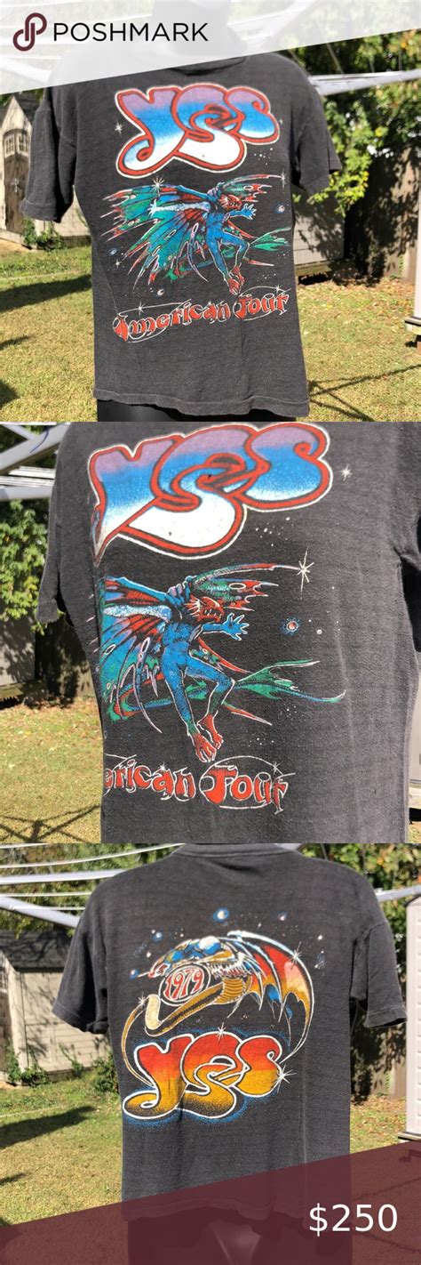 Rare Vintage Yes 1979 In The Round American Tour Concert Tee Concert