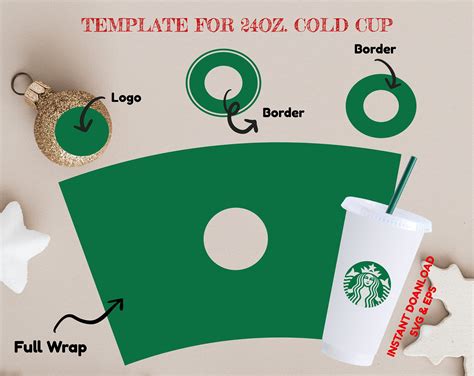 Starbucks Cold Cup Template