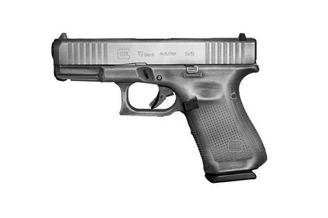 Glock 19 G19 Gen 5 Hga 9mm 40 In Bbl Fs 5lb 3 15rd Mag Cerakote Gray