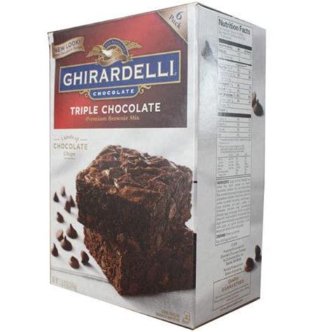 Ghirardelli Mezcla Para Brownies Triple Chocolate 6 Brownies Mix 6 Pac