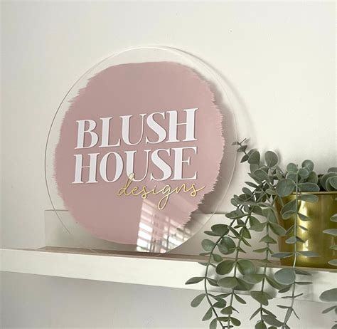 Custom Acrylic Sign Round Acrylic Sign Circle Sign Logo Etsy Uk